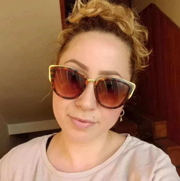 🍒 Black Leopard Retro Cat Eye 🐱 Sunglasses - Picture 12 of 14